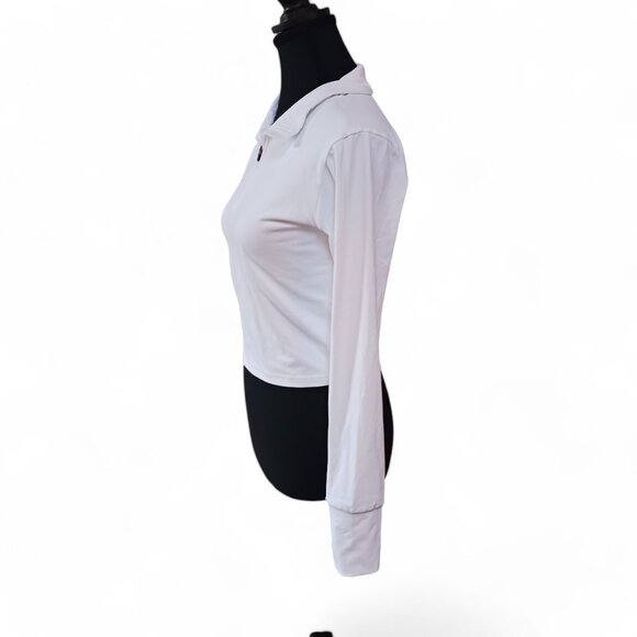 Paragon Fitwear Sedona Ether Cropped 1/4 Zip White Pullover - Picture 5 of 10